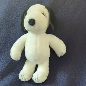 Plush Dog Toy - White and Black